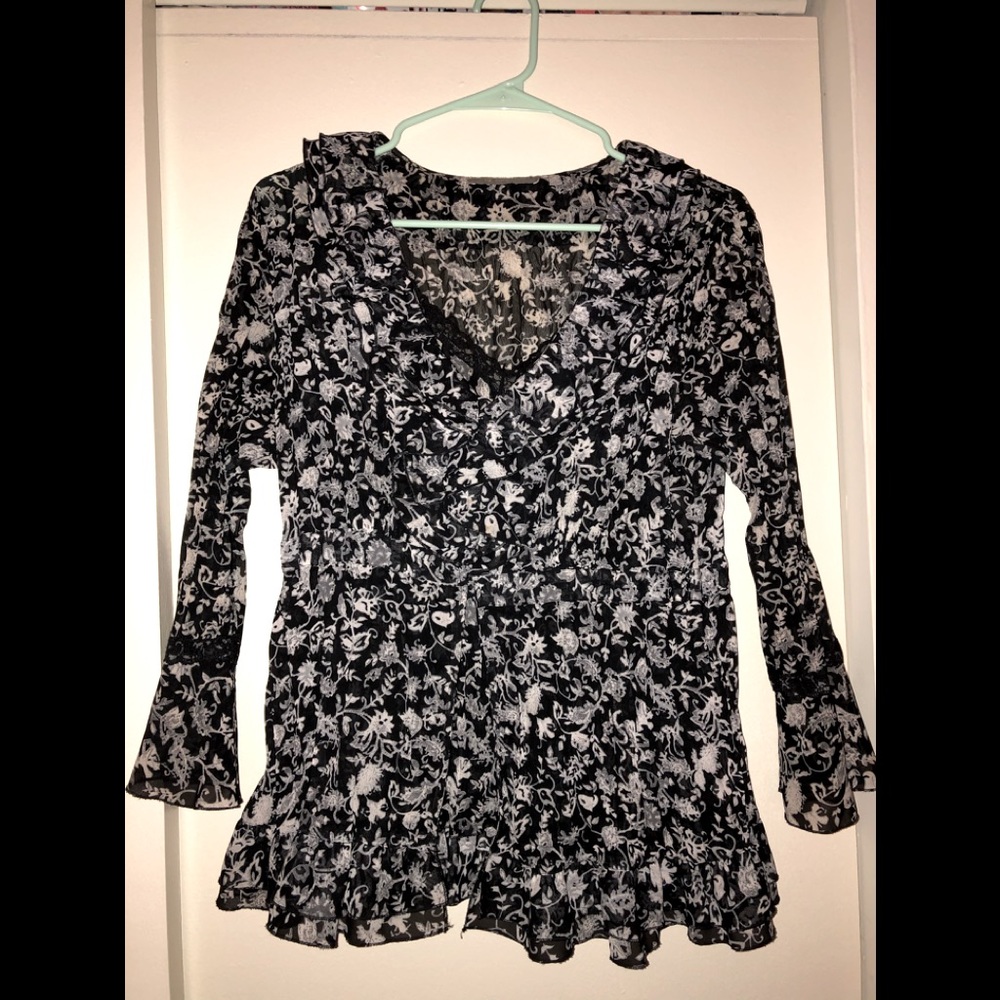 NY Collection Dressy Top with Tank Top